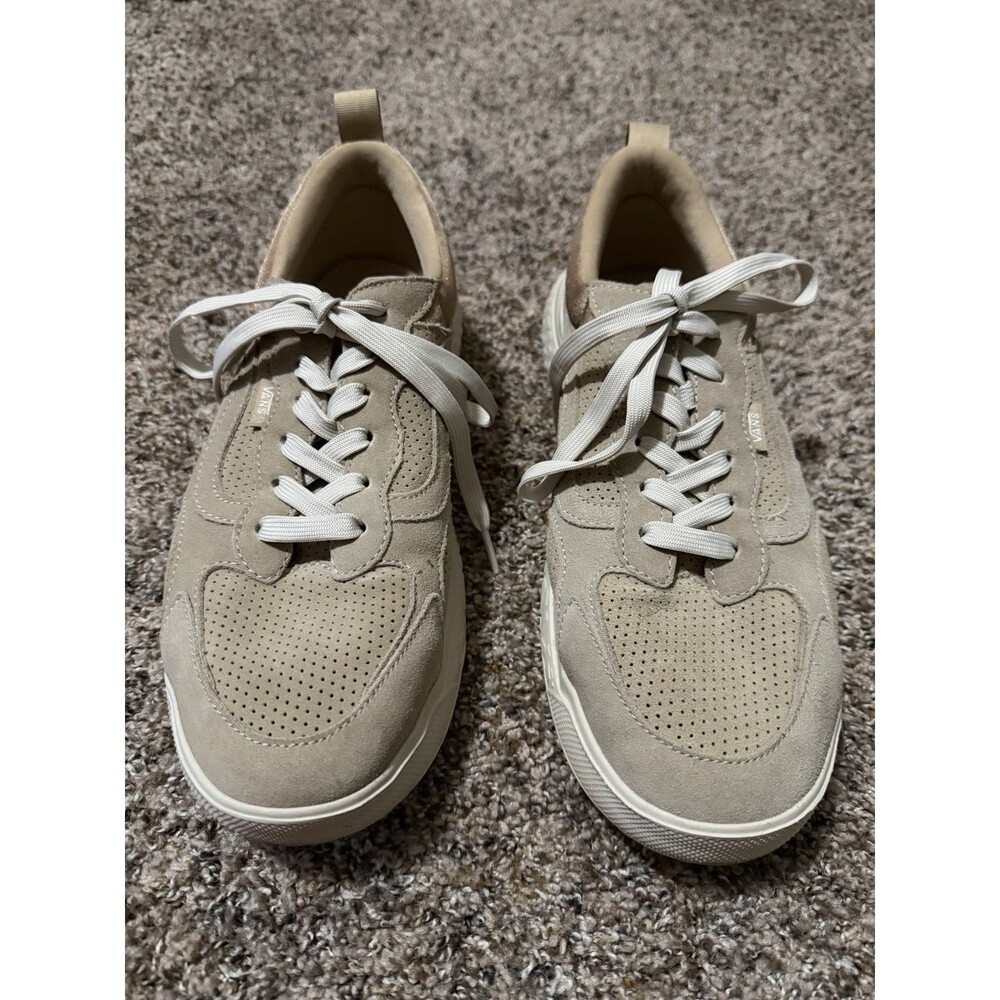 Vans UltraRange VR3 Beige Tan Suede Sneakers Men’s Size 12 VR3Cush Comfort Shoes